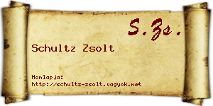 Schultz Zsolt névjegykártya